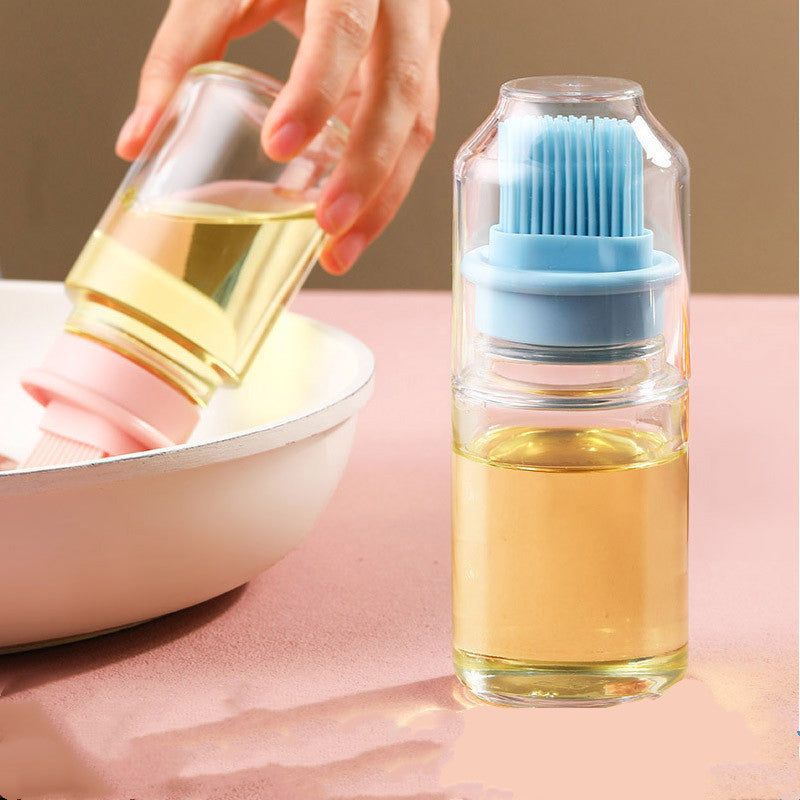 Silicone Oil Bottle with High-Temp BBQ Brush