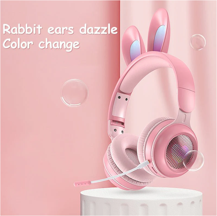 Wireless RGB Bunny Ear Headphones