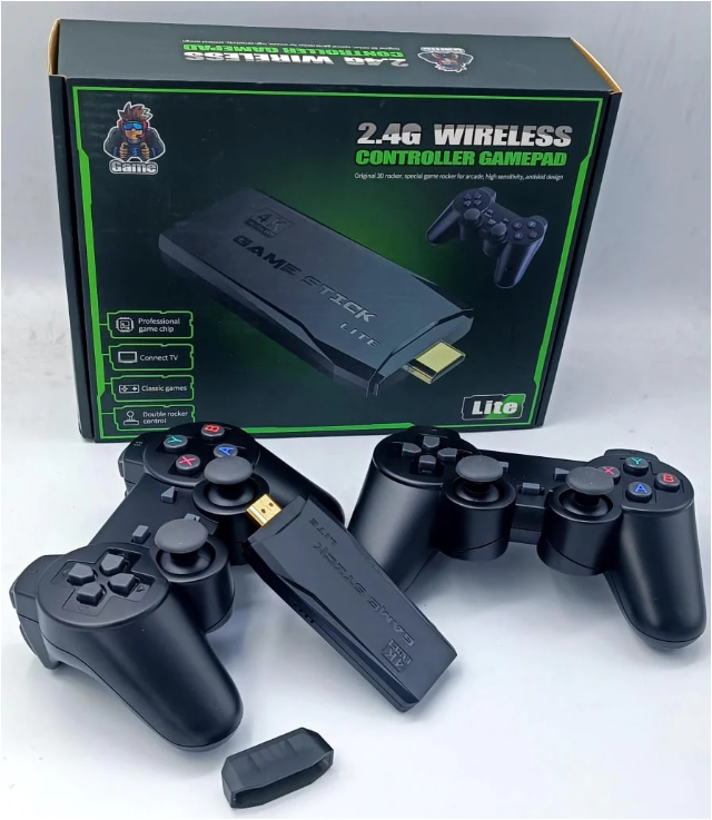4K Retro Game Console with Wireless Controllers