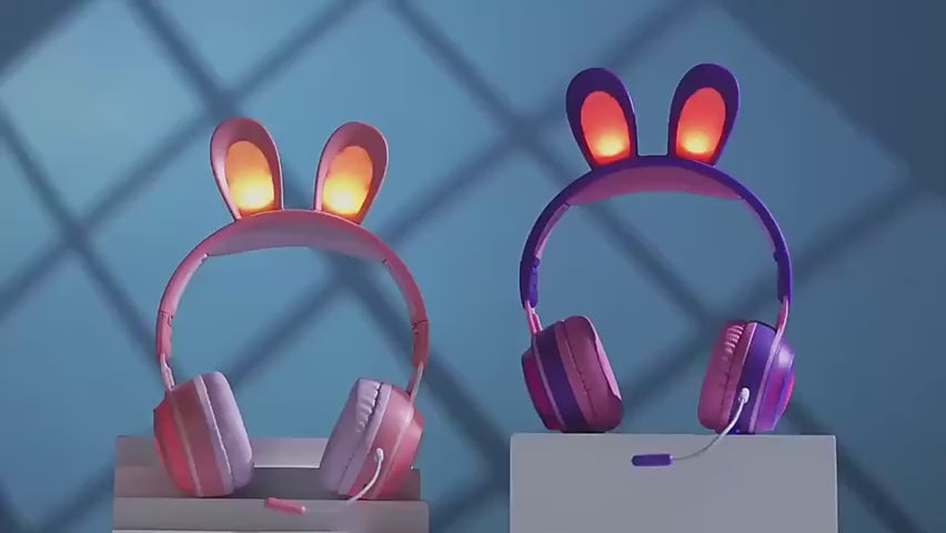 Wireless RGB Bunny Ear Headphones